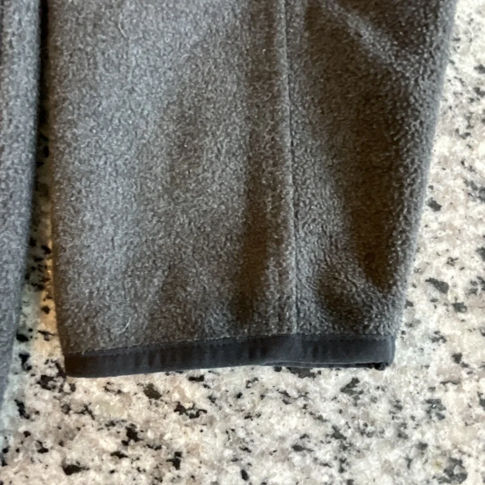 Banana Republic‎ Men's Black Jacket Thick Fleece Grey Gray Size XL Full Zip #672
